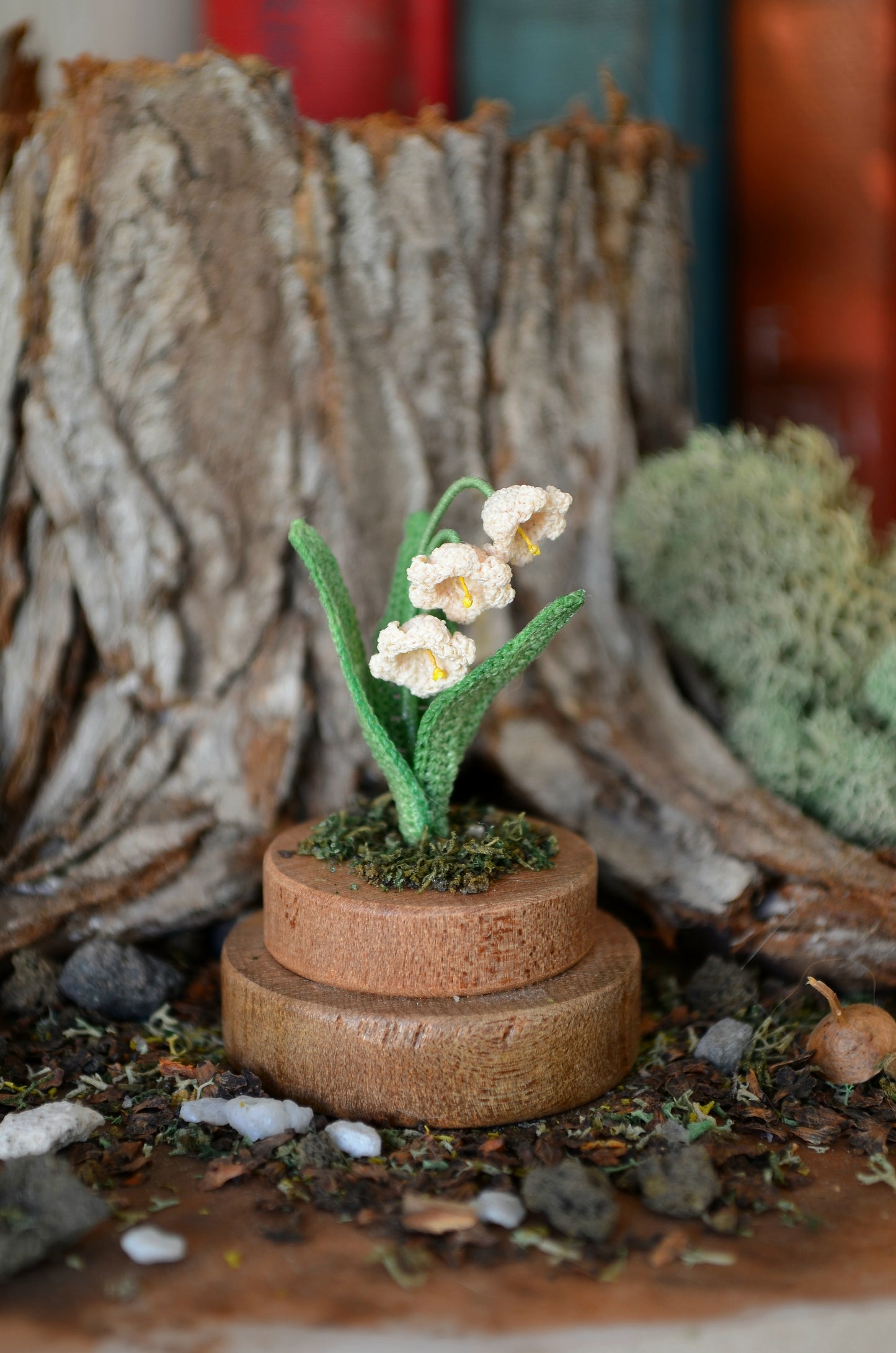 Hancrocheted Tiny Lily of the Valley Flower - By Tiny Bells of the Prairie