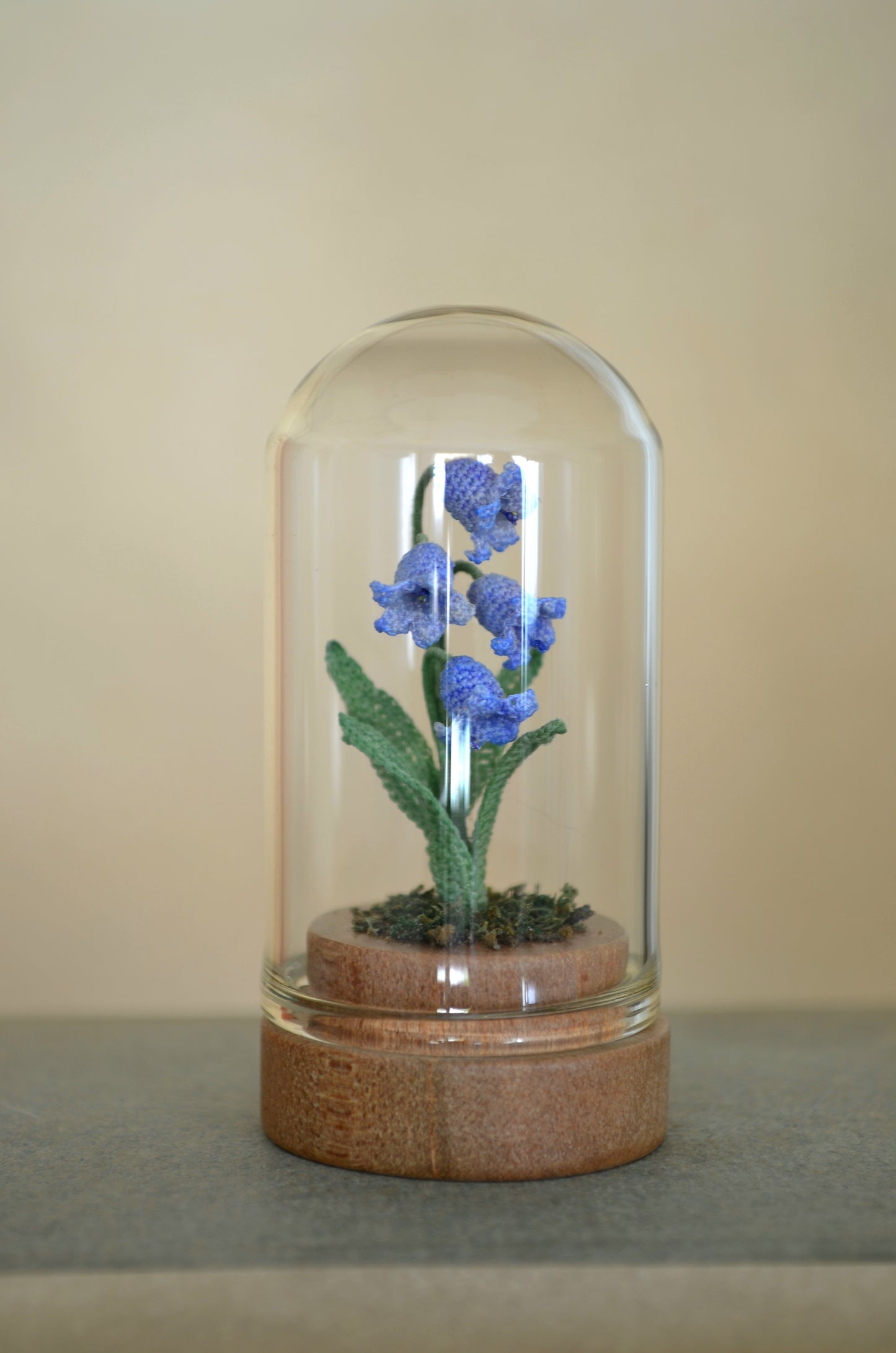 Hancrocheted Tiny Bluebells Flower - By Tiny Bells of the Prairie