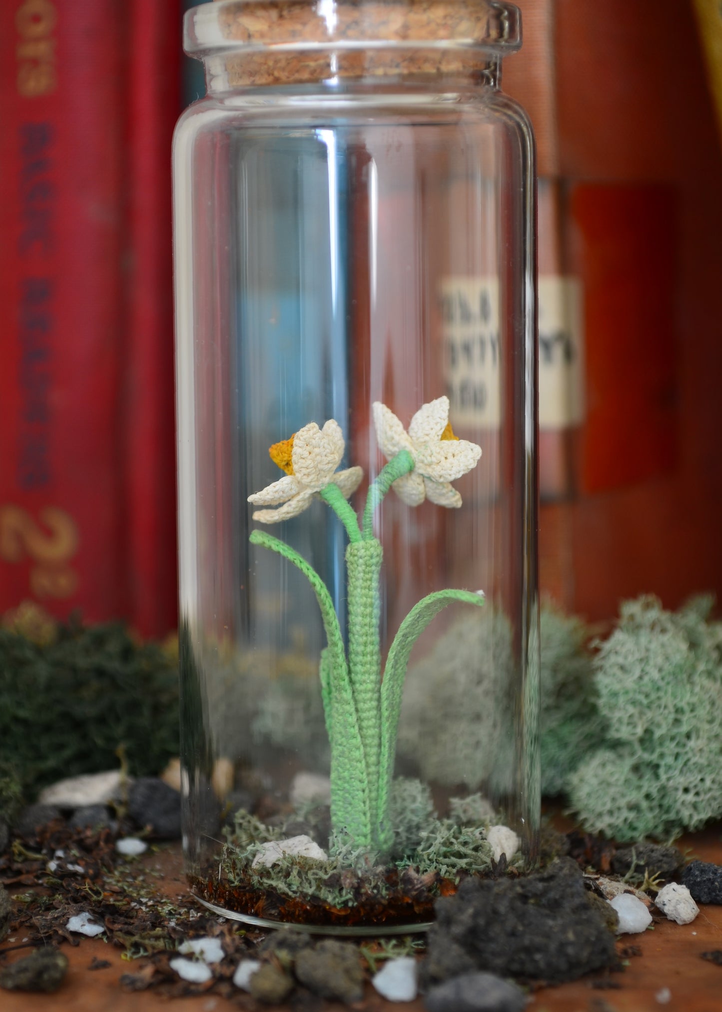 Hancrocheted Tiny Narcissus Flower  - By Tiny Bells of the Prairie