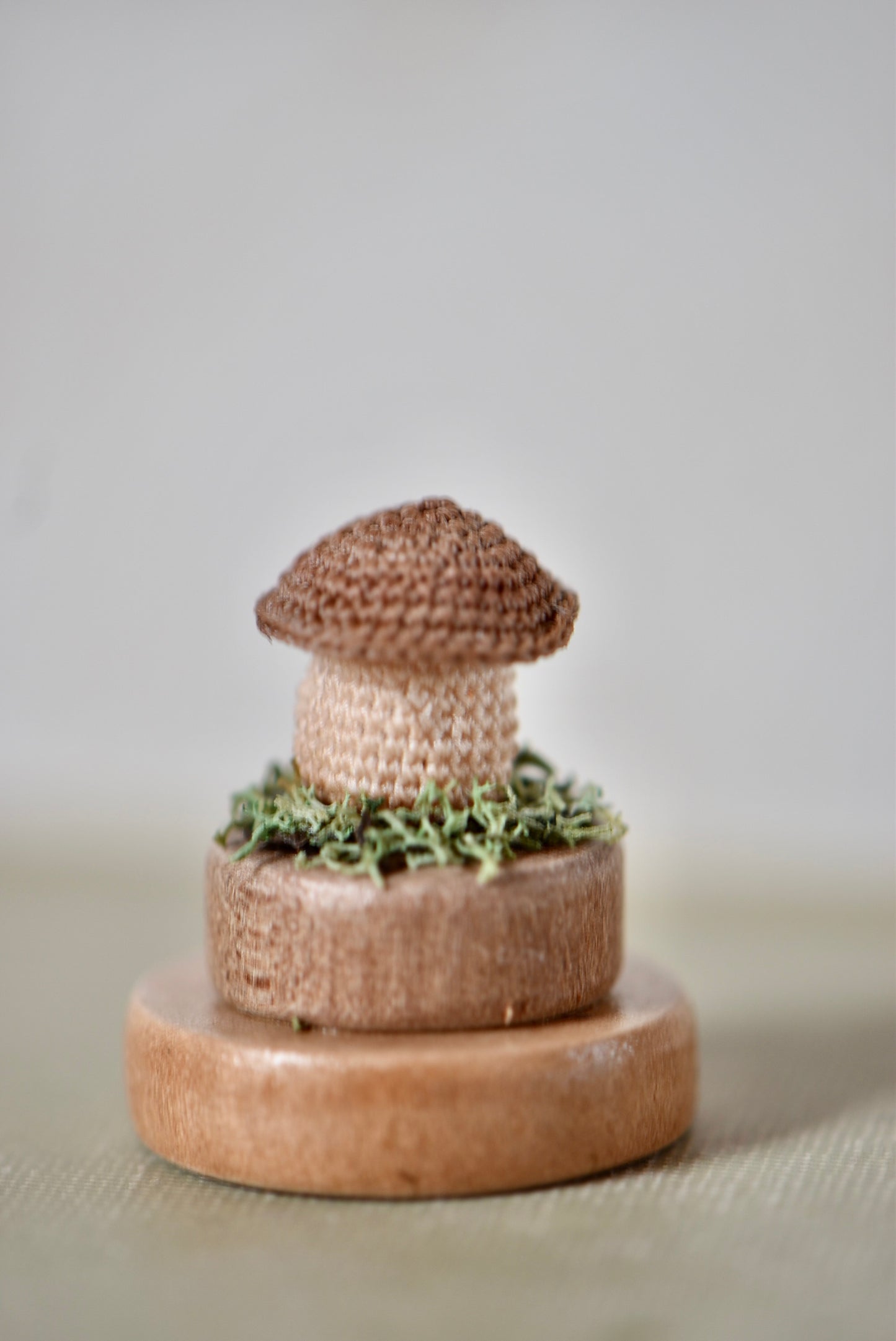 Hancrocheted Tiny Mushroom - By Tiny Bells of the Prairie