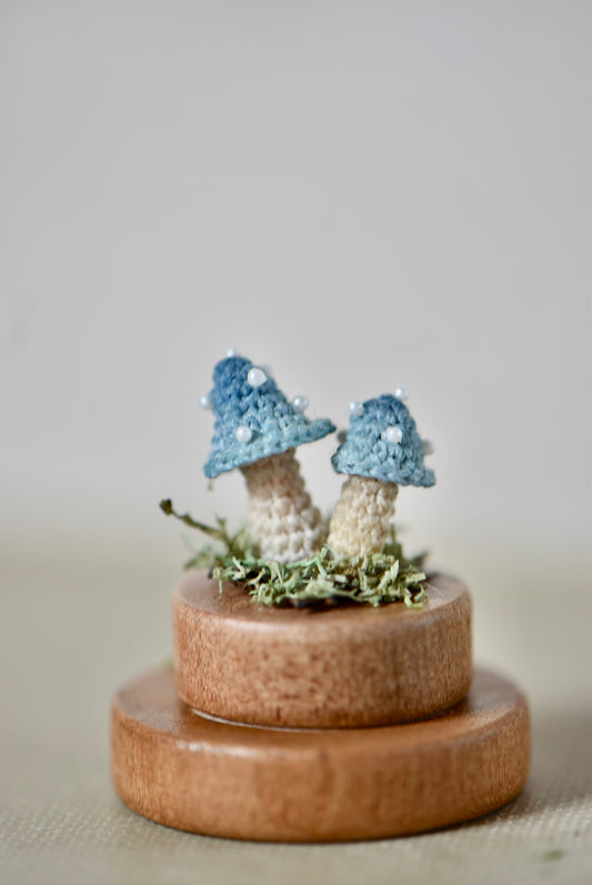 Hancrocheted Tiny Mushroom - By Tiny Bells of the Prairie